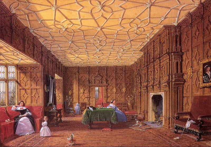 Nash, Joseph The Drawing Room at Levens, Cumbria France oil painting art